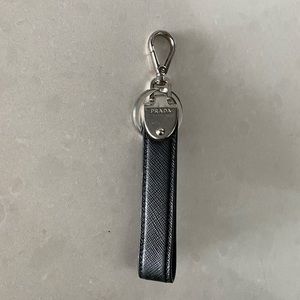 PRADA SAFFIANO LEATHER KEYCHAIN